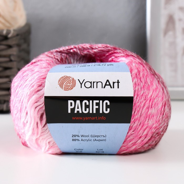 

Пряжа "Pacific" 80 акрил, 20% шерсть 200м/50г (310)