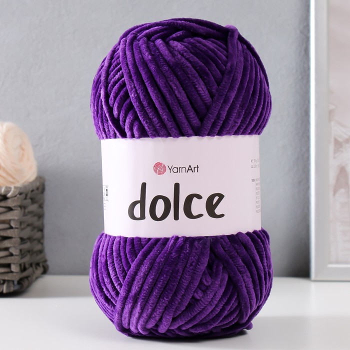 

Пряжа "Dolce" 100% микрополиэстер 120м/100гр (792 фиолетовый)