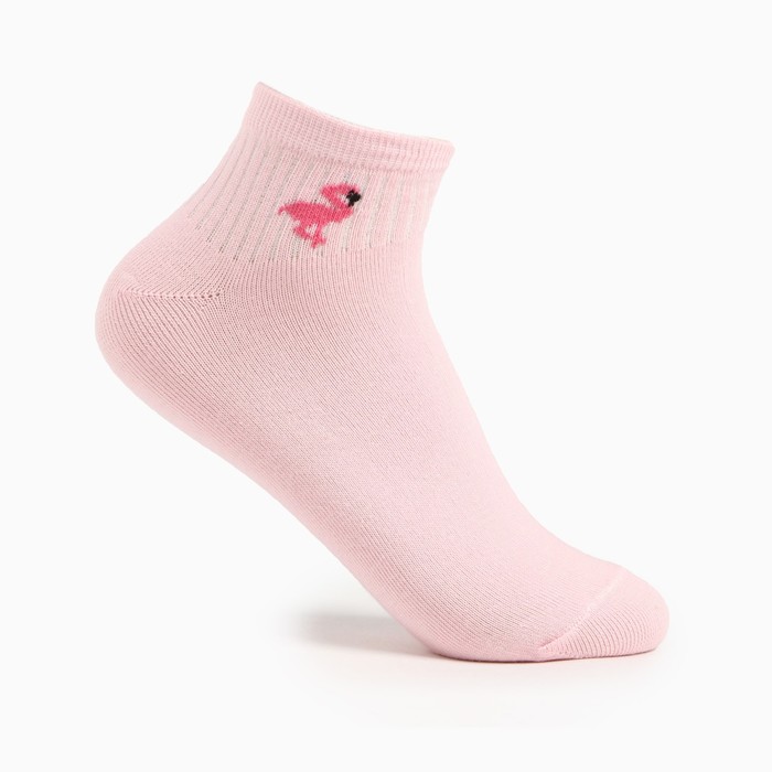 Носки женские укороченные  Фламинго, цвет светло-розовый, размер 23-25
