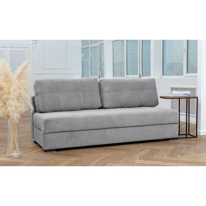 Прямой диван «Кардинал», без локтей, механизм еврокнижка, НПБ, велюр, цвет ultra smok