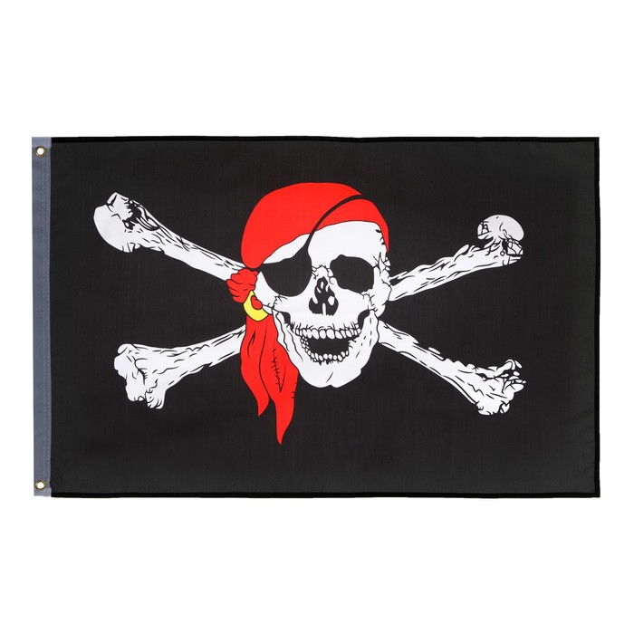 Флаг Пираты , 60 х 90 см, полиэстер