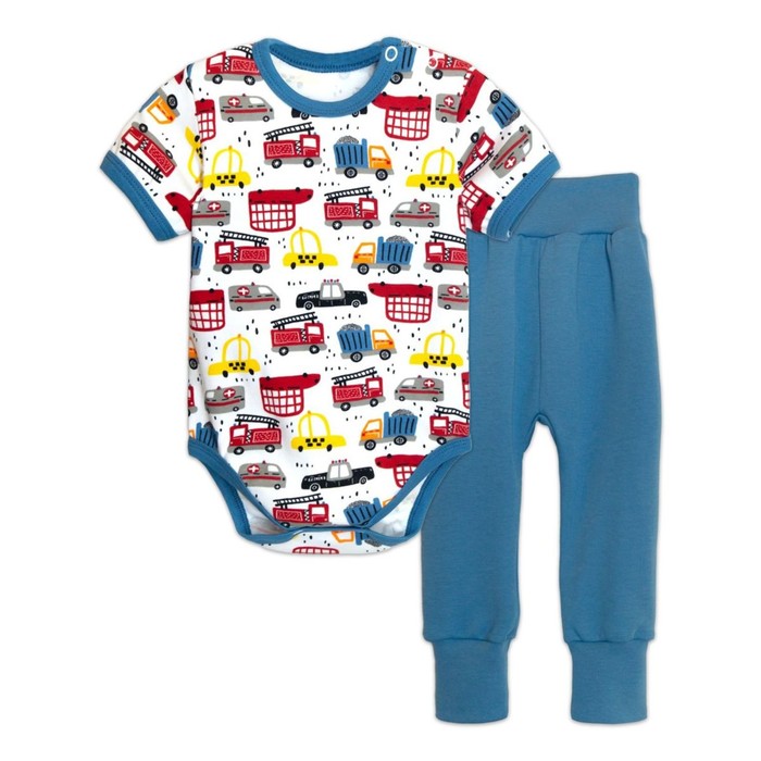 Комплект для мальчика: боди, штанишки, рост 80 см