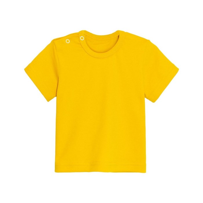 Футболка детская, рост 62 см, цвет жёлтый