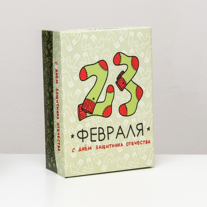 Коробка складная, Праздничные носки 24 х 17 х 8 см коробка складная действуй дерзко 24 х 17 х 8 см