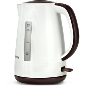

Чайник электрический Vitek VT-7055 W, пластик, 1.7 л, 2150 Вт, бело-коричневый