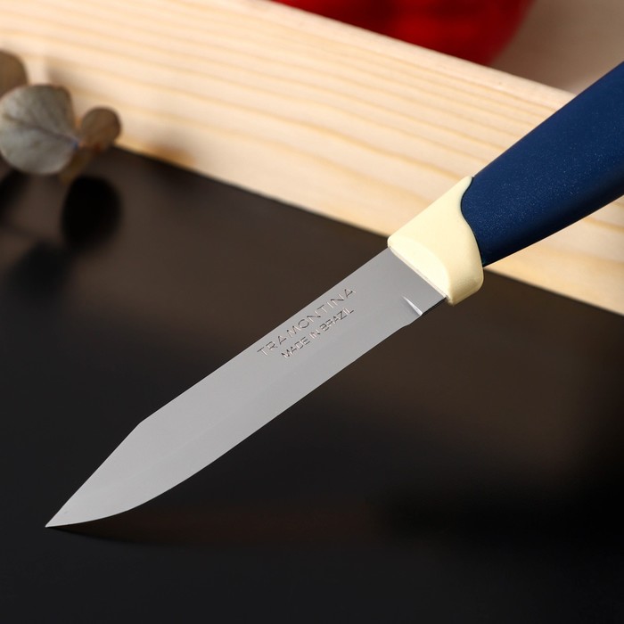 Нож кухонный "TRAMONTINA Multicolor" для овощей, лезвие 7,5 см