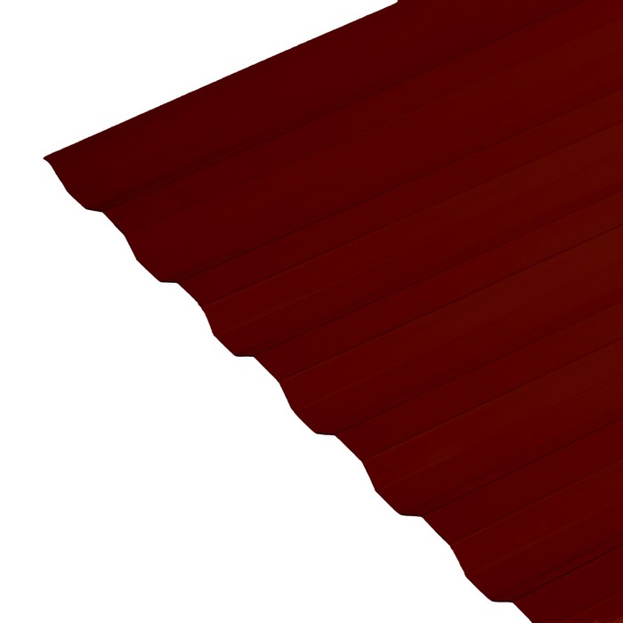 Поликарбонат монолитный, кровельный, трапеция 0.8 мм, 2 × 1,05 м, бронзовый