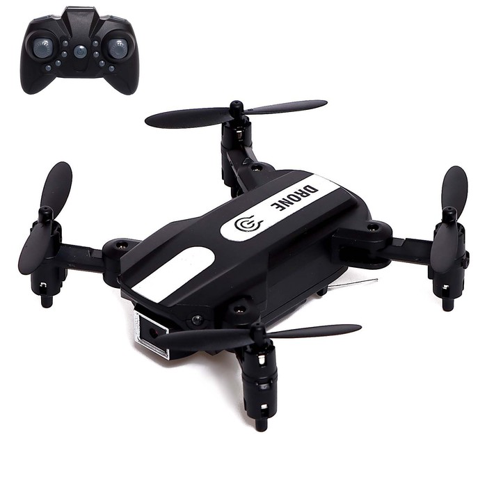 Квадрокоптер FLASH DRONE, камера 480P, Wi-Fi, с сумкой, цвет чёрный цена и фото