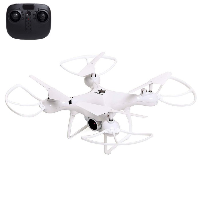 Квадрокоптер WHITE DRONE, камера 2.0 МП, Wi-Fi, цвет белый цена и фото