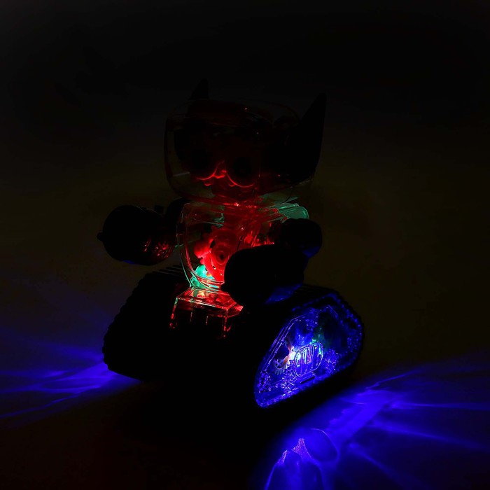 Робот "Шестерёнка",световые и звуковые эффекты, цвет голубой