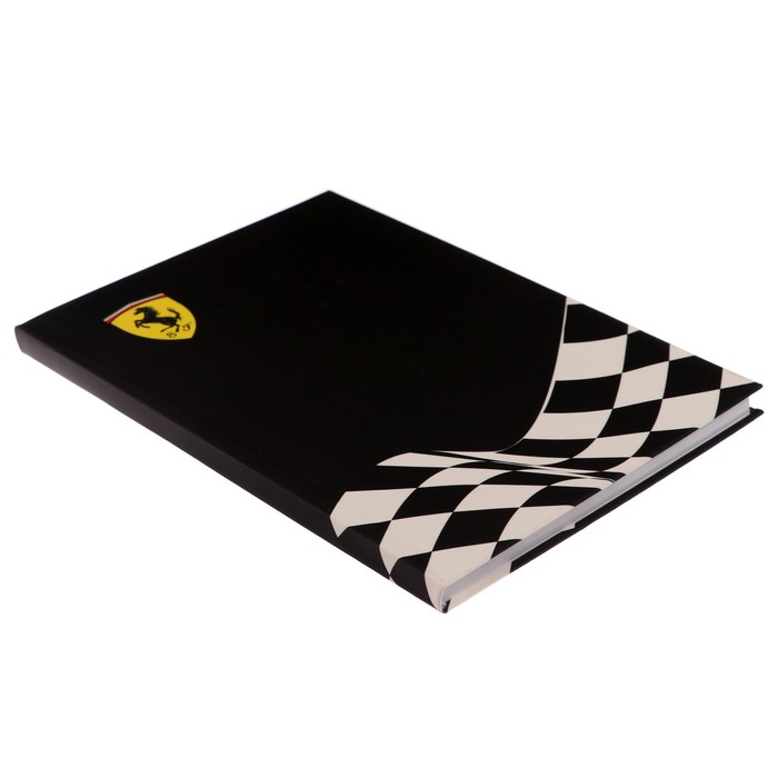 Записная книжка А5, 96 листов в клетку Ferrari, интегральная обложка, ламинация Soft-Touch, блок офсет