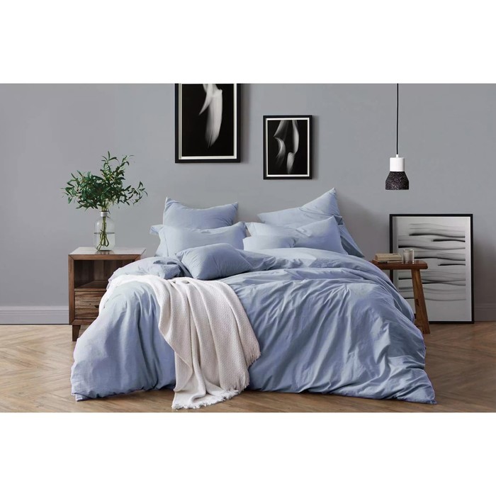 

Постельное бельё 2 сп Modern Blue, размер 180x215 см, 175x210 см, 50x70 см - 2 шт