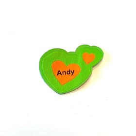 Нашивка Andy, размер 4,5x3,5 см, цвет зеленый Ош