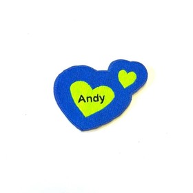 Нашивка Andy, размер 4,5x3,5 см, цвет голубой Ош