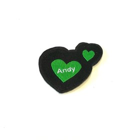 Нашивка Andy, размер 4,5x3,5 см, цвет зеленый Ош