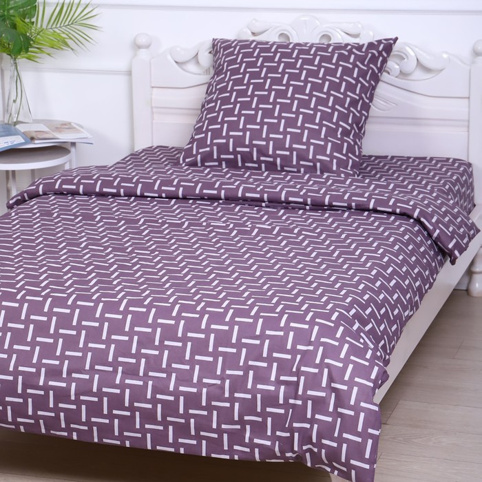 

Постельное бельё 1,5сп Штрихи, цвет мокко, 150х210см, 150х210см, 70х70 см, бязь, 120 г/м, хлопок 100%