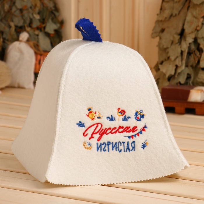 

Шапка для бани "Русская игристая" экофетр