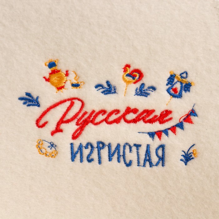 фото Шапка для бани "русская игристая" экофетр добропаровъ
