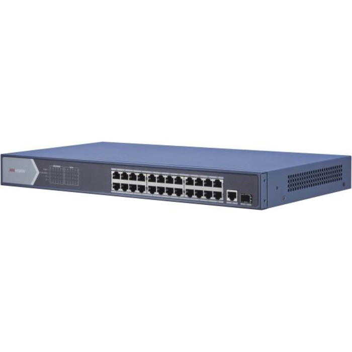 Коммутатор Hikvision DS-3E0526P-E/M, неуправляемый, 24х10/100/1000BASE-T