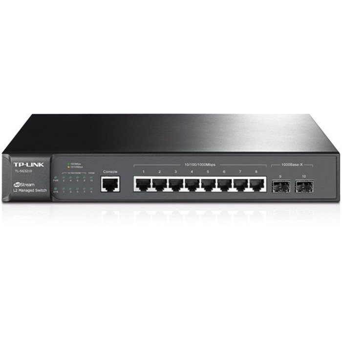 

Коммутатор TP-Link TL-SG3210, управляемый, 8х10/100/1000BASE-T