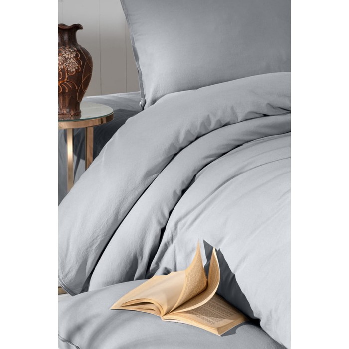 

КПБ Natural Stone Washed, размер 240х260 см, 200х220 см, 50х70 см, цвет серый