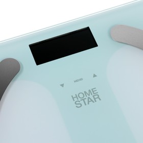 

Весы напольные HOMESTAR HS-6003, диагностические, до 180 кг, 2хААА, стекло, белые