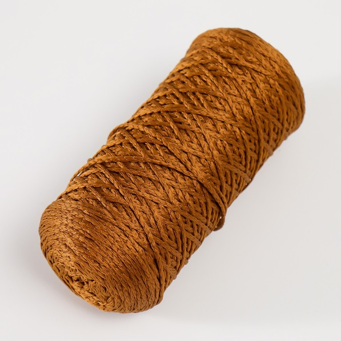 фото Шнур для вязания 100% полиэфир 1мм 200м/75±10гр (10-бронза) softino