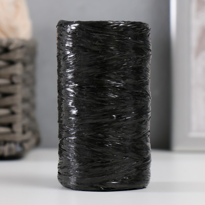 Пряжа для ручного вязания 100 полипропилен 200м50гр. 11-черный