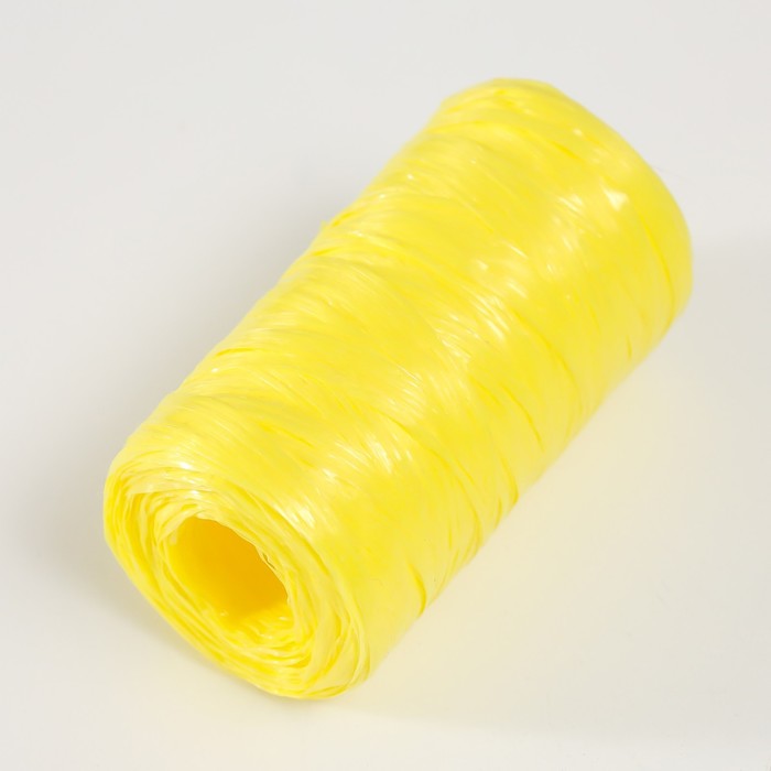 фото Пряжа для ручного вязания 100% полипропилен 200м/50гр. (35-ярко-желтый) softino