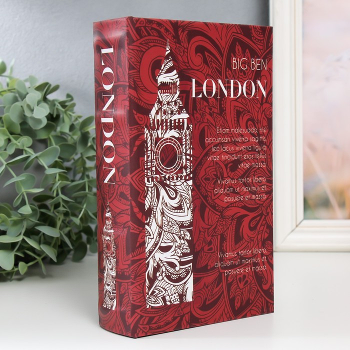 

Сейф-книга дерево кожзам "Биг-Бен" 21х13х5 см
