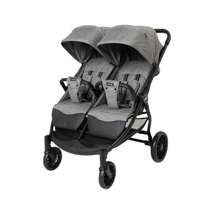 Коляска прогулочная для двойни Everflo Twins E-2020, цвет grey