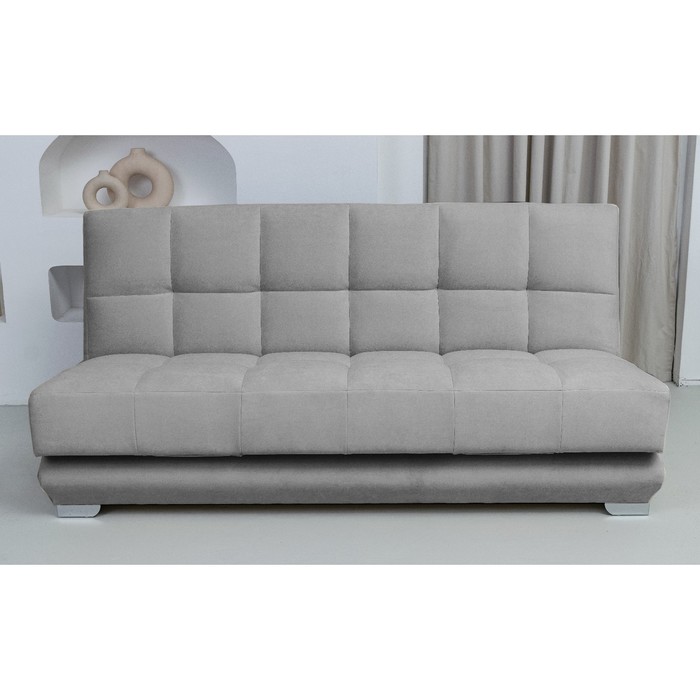 Прямой диван «Прайм 4», книжка, независимый пружинный блок, велюр, цвет ultra smok