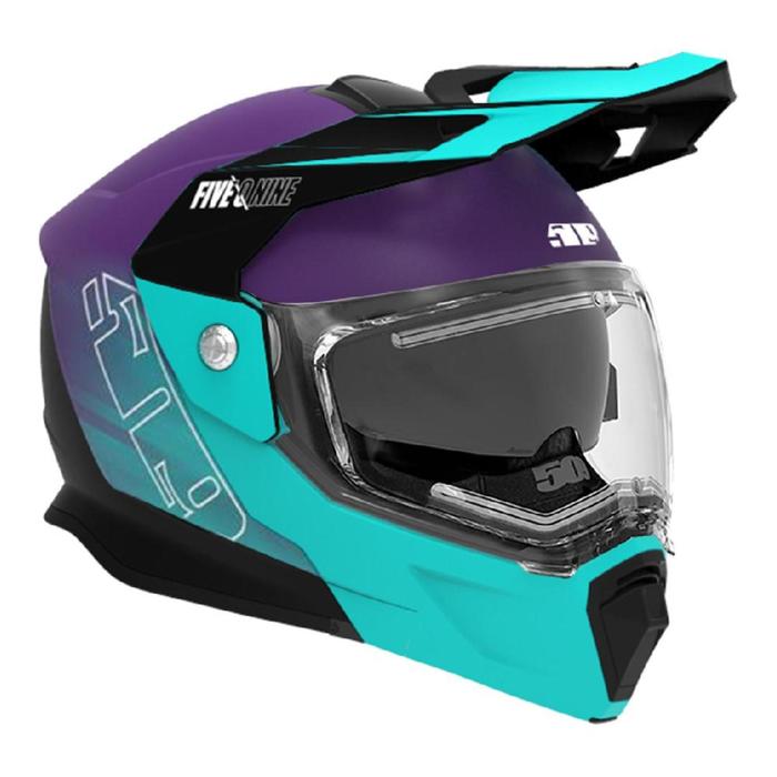 Шлем с подогревом визора 509 Delta R4 Ignite, F01004300-110-251, размер XS, фиолетовый, голубой шлем 509 delta r3l с подогревом размер s белый чёрный