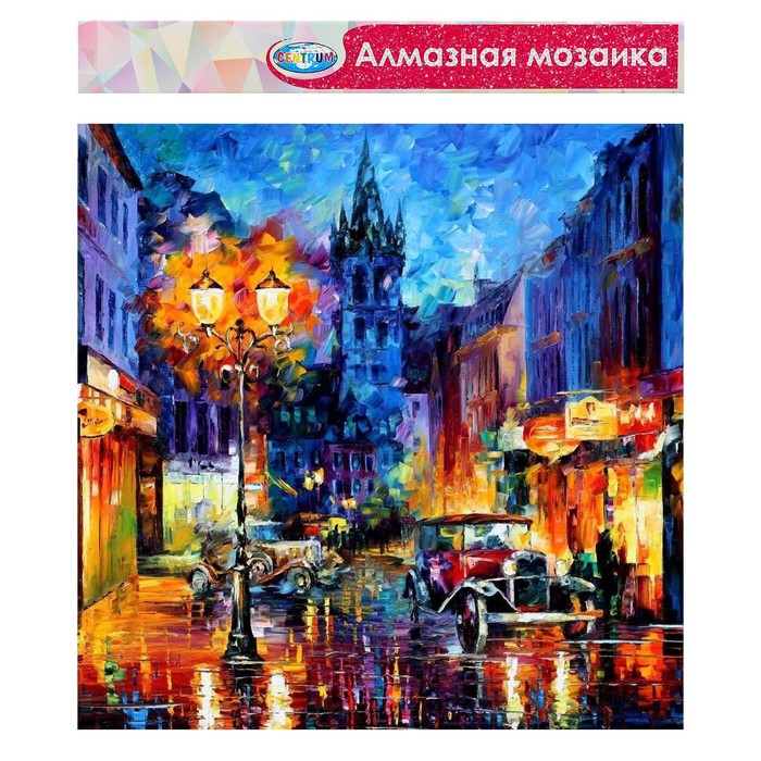 

Алмазная мозаика без подрамника, частичное заполнение «Вечерний город» 40 × 30 см