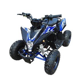 Детский квадроцикл бензиновый MOTAX GEKKON 90cc 1+1 (реверс), черно-синий Ош