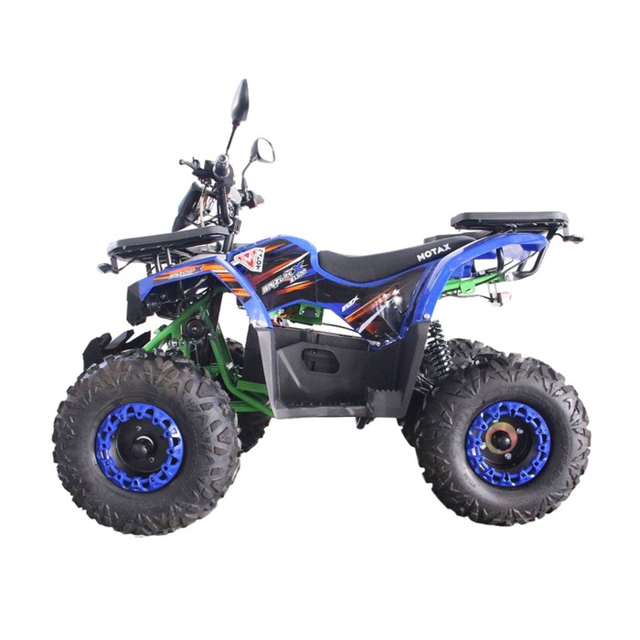 

Квадроцикл MOTAX ATV Grizlik E1500 R, ROAD, зелено-синий
