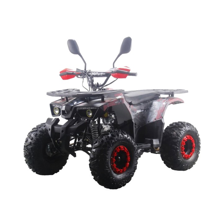 Квадроцикл бензиновый MOTAX ATV Grizlik Super LUX 125 cc NEW, красный камуфляж бензиновый квадроцикл motax t rex lux черно фиолетовый