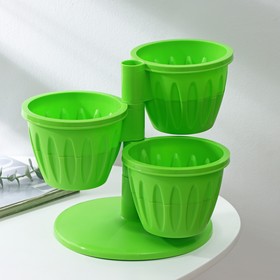 

Кашпо многоярусное «Каскад», цвет зелёный