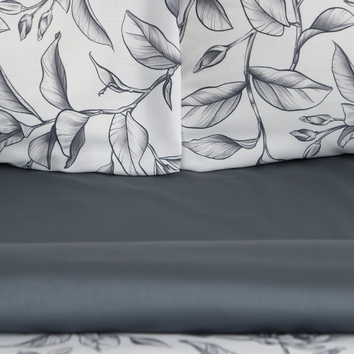 фото Постельное бельё этель 2 сп magnolia, 175х215 см, 200х220 см, 50х70 см -2 шт, мако-сатин 114г/м2