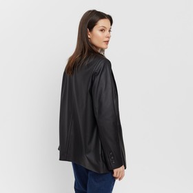 

Пиджак женский (экокожа) MINAKU: Eco leather, цвет чёрный, размер 44