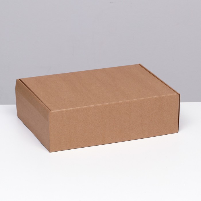 Коробка самосборная, бурая, 31 х 22 х 9,5 см коробка самосборная почтовая бурая 40 х 27 х 18 см