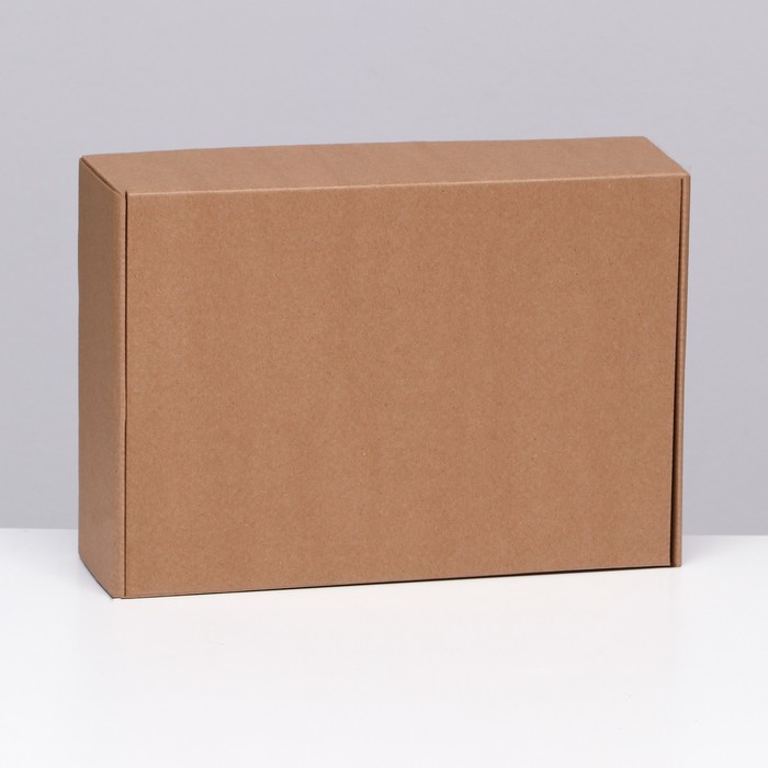 Коробка самосборная, бурая, 31 х 22 х 9,5 см