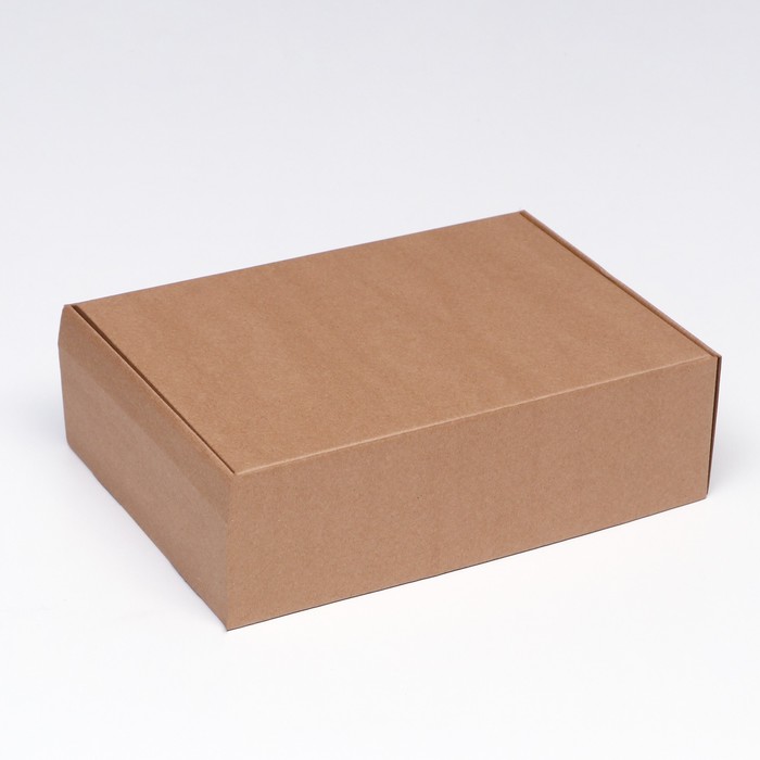 Коробка самосборная, бурая, 31 х 22 х 9,5 см