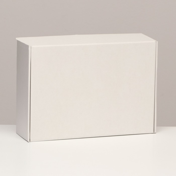 Коробка самосборная, белая, 31 х 22 х 9,5 см фото