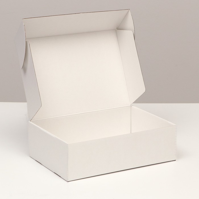 Коробка самосборная, белая, 31 х 22 х 9,5 см