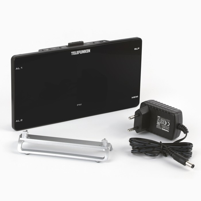 

Часы электронные настольные, с будильником, FM радио, USB, 23 х 11.5 х 4.5 см