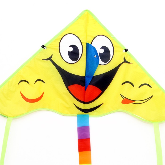 фото Воздушный змей «улыбка» с леской funny toys