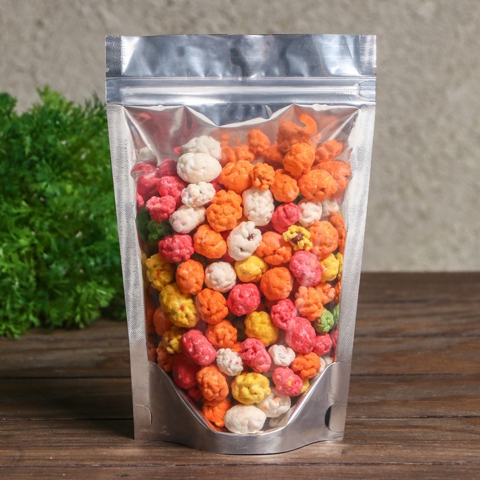

Пакет Zip-lock ПП, метализзированный, со сплошным окном, 13 х 20 см