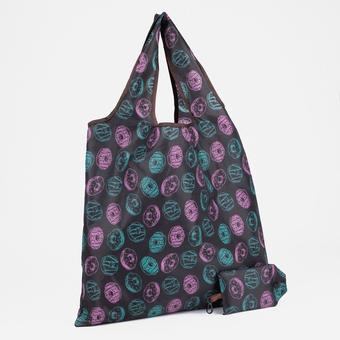 Сумка хозяйственная без застежки, цвет серый/разноцветный сумка хозяйственная без молнии цвет разноцветный фиолетовый