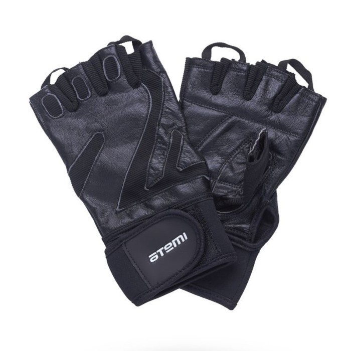 фото Перчатки для фитнеса atemi afg05s, черные, размер s